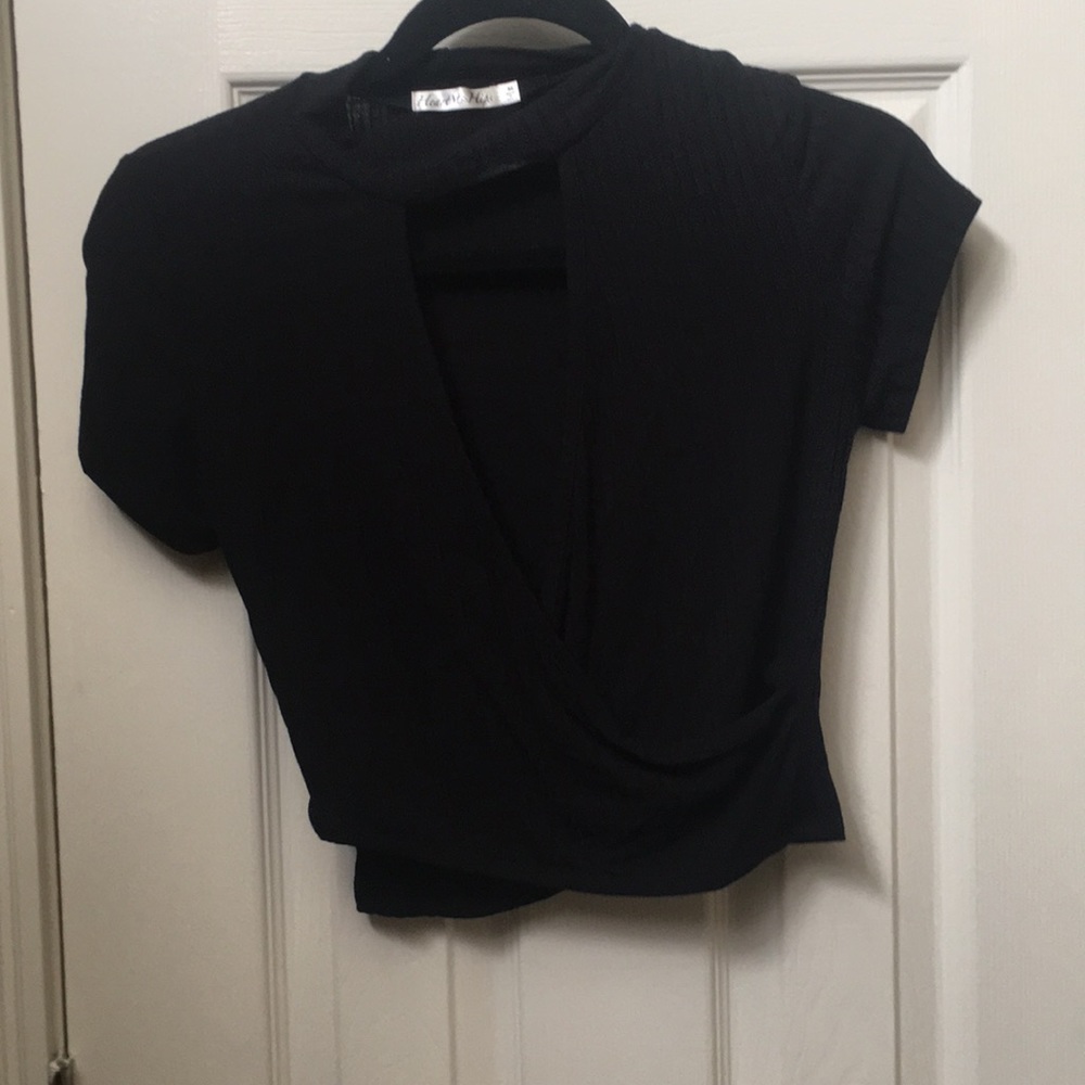 Black party top